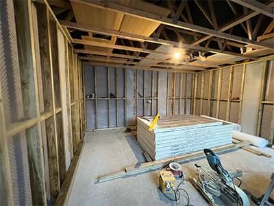 damp treatment and insulation before