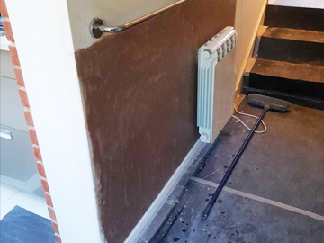 replastering rising damp